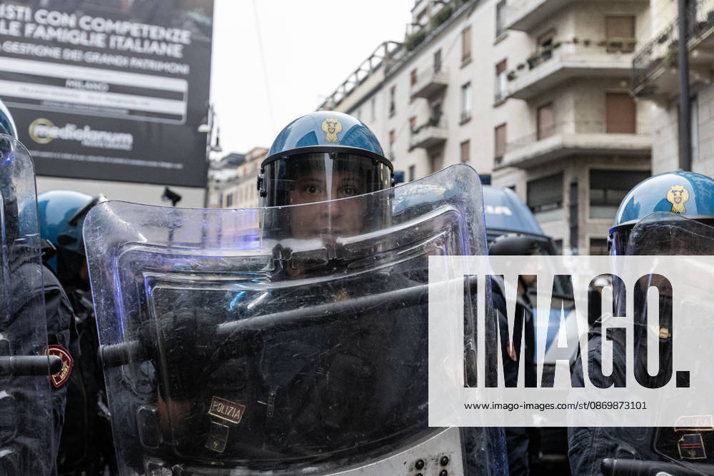 Police detain 160 as unrest continues for second day in Milan MILAN, ITALY - OCTOBER 18: Police carry out numerous detentions and arrests as protesters, including many young demonstrators, flee from law enforcement during urban unrest following demonstrations against the high cost of living in Milan, Italy, on October 18, 2026. Damage to shops and public property was reported across the city amid the clashes. Andrea Carrubba Anadolu Milan Italy. Editorial use only. Please get in touch for any other usage.