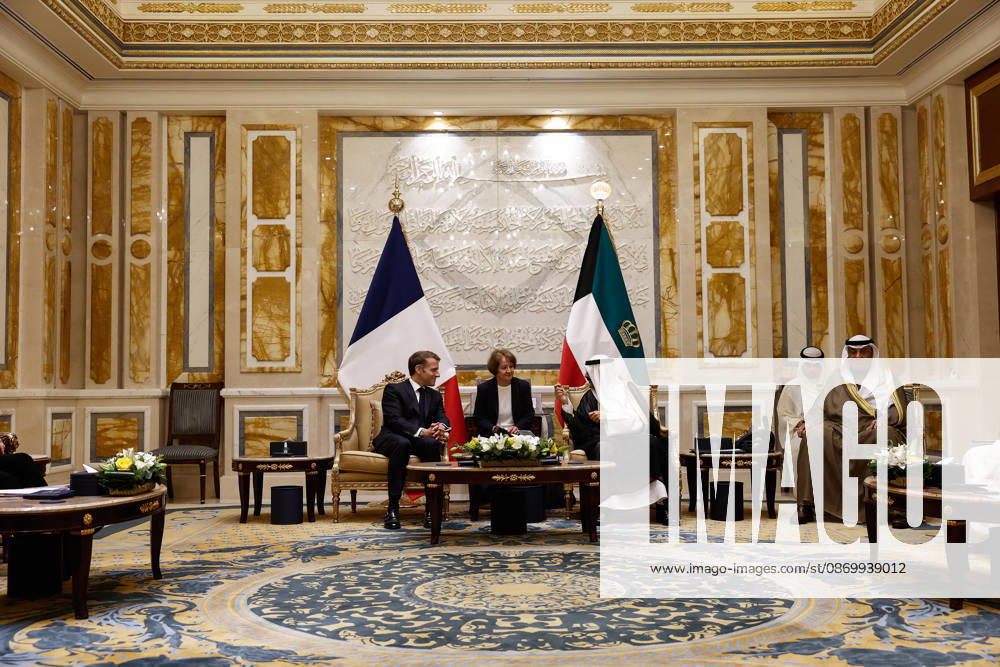 President Macron Visit To Kuwait French President Emmanuel Macron meets with the Emir of Kuwait Sheikh Mishal Al-Ahmad Al-Jaber Al-Sabah, at Bayan Palace in Kuwait City, Kuwait, October 19, 2026. Photo by Benoit Tessier Pool ABACAPRESS.COM Kuwait City Kuwait