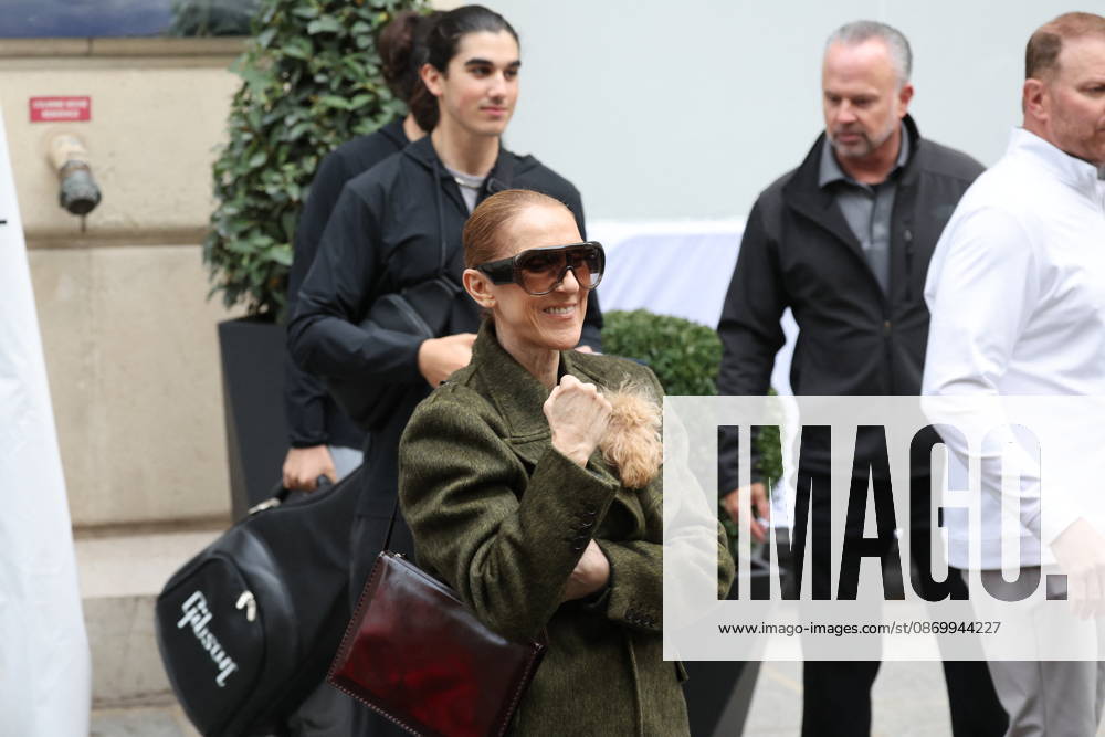 Céline Dion leaves the Royal Monceau hotel with her sons Nelson and Eddy and her dog the day after her final concert in Paris on October 19, 2026. Cyril Moreau, Bestimage. Céline Dion leaves the Royal Monceau hotel with her sons Nelson and Eddy and her dog, the day after her final concert in Paris on October 19, 2026, Paris, France