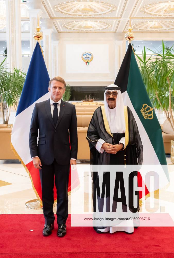 French President Emmanuel Macron in Kuwait KUWAIT CITY, KUWAIT - OCTOBER 19: (---- – MANDATORY CREDIT - AMIRI DIWAN OF THE STATE OF KUWAIT HANDOUT - NO MARKETING NO ADVERTISING CAMPAIGNS - DISTRIBUTED AS A SERVICE TO CLIENTS----) French President Emmanuel Macron meets with Emir of Kuwait Sheikh Meshal Al-Ahmad Al-Jaber Al-Sabah during an official visit in Kuwait City, Kuwait on October 19, 2026. Amiri Diwan of the State of Kuwait Anadolu Kuwait City Kuwait. Editorial use only. Please get in touch for any other usage.