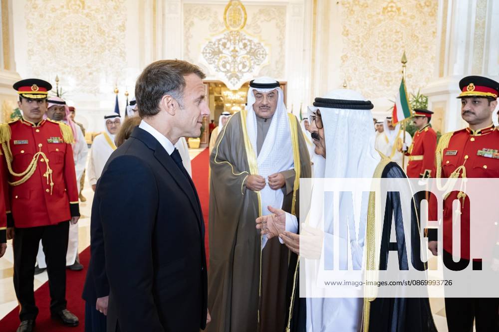 French President Emmanuel Macron in Kuwait KUWAIT CITY, KUWAIT - OCTOBER 19: (---- – MANDATORY CREDIT - AMIRI DIWAN OF THE STATE OF KUWAIT HANDOUT - NO MARKETING NO ADVERTISING CAMPAIGNS - DISTRIBUTED AS A SERVICE TO CLIENTS----) French President Emmanuel Macron meets with Emir of Kuwait Sheikh Meshal Al-Ahmad Al-Jaber Al-Sabah during an official visit in Kuwait City, Kuwait on October 19, 2026. Amiri Diwan of the State of Kuwait Anadolu Kuwait City Kuwait. Editorial use only. Please get in touch for any other usage.
