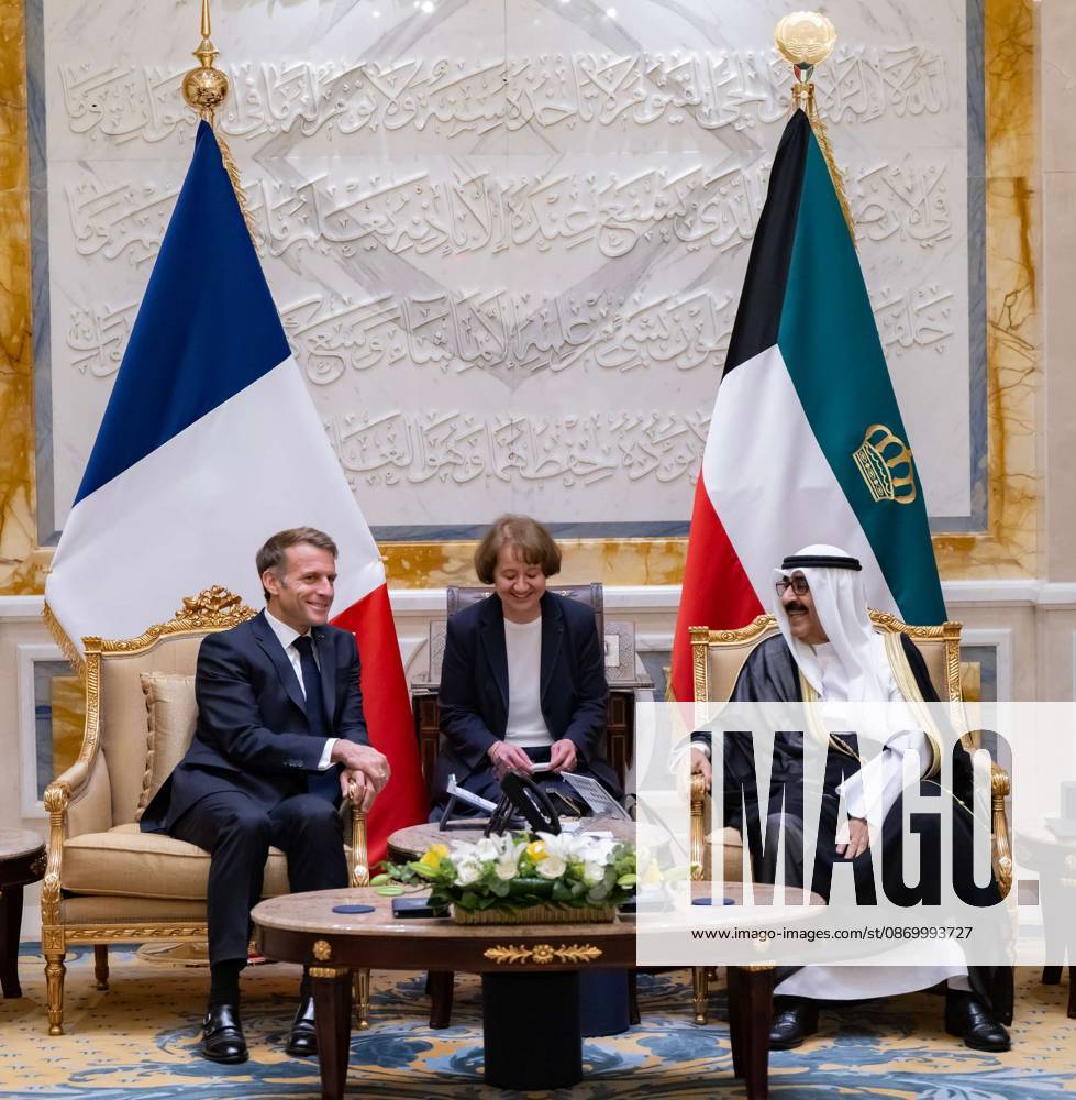 French President Emmanuel Macron in Kuwait KUWAIT CITY, KUWAIT - OCTOBER 19: (---- – MANDATORY CREDIT - AMIRI DIWAN OF THE STATE OF KUWAIT HANDOUT - NO MARKETING NO ADVERTISING CAMPAIGNS - DISTRIBUTED AS A SERVICE TO CLIENTS----) French President Emmanuel Macron meets with Emir of Kuwait Sheikh Meshal Al-Ahmad Al-Jaber Al-Sabah during an official visit in Kuwait City, Kuwait on October 19, 2026. Amiri Diwan of the State of Kuwait Anadolu Kuwait City Kuwait. Editorial use only. Please get in touch for any other usage.