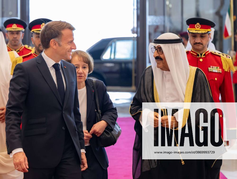 French President Emmanuel Macron in Kuwait KUWAIT CITY, KUWAIT - OCTOBER 19: (---- – MANDATORY CREDIT - AMIRI DIWAN OF THE STATE OF KUWAIT HANDOUT - NO MARKETING NO ADVERTISING CAMPAIGNS - DISTRIBUTED AS A SERVICE TO CLIENTS----) French President Emmanuel Macron meets with Emir of Kuwait Sheikh Meshal Al-Ahmad Al-Jaber Al-Sabah during an official visit in Kuwait City, Kuwait on October 19, 2026. Amiri Diwan of the State of Kuwait Anadolu Kuwait City Kuwait. Editorial use only. Please get in touch for any other usage.