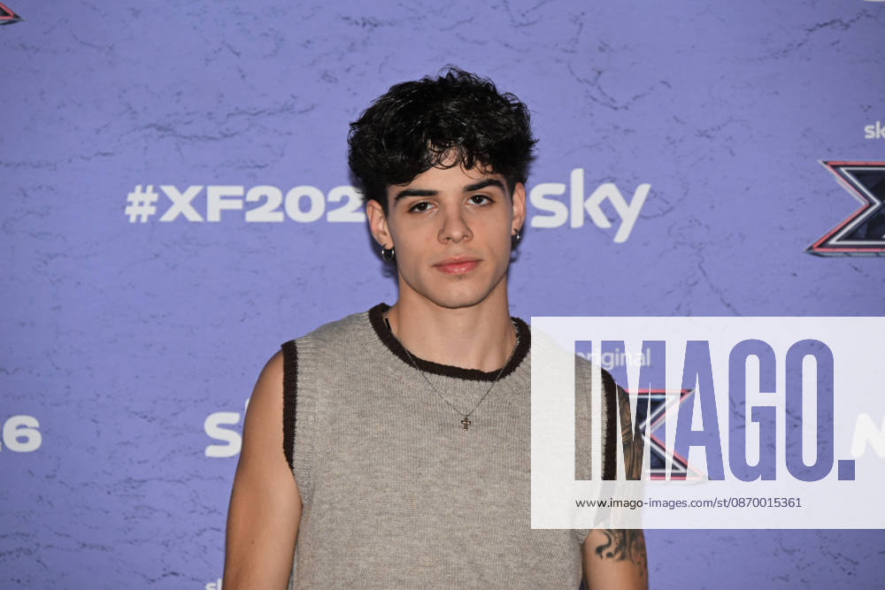 IPA89928079 - Milan, Italy: X Factor 2026 photocall featuring the 12 official contestants PAOLA IEZZI S TEAM In the photo: Manul (Manuel Gargano)
