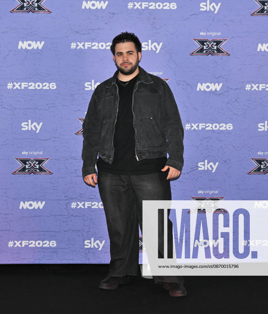 IPA89928038 - Milan, Italy: X Factor 2026 photocall featuring the 12 official contestants FRANCESCO GABBANI S TEAM In the photo: Giacomo Calò