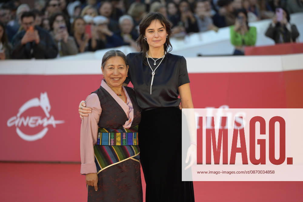 Kunzom Thakuri (l) and Kasia Smutniak (r) attend the red carpet for the film Mustang at the 2026 Rome Film Fest, held at the Auditorium Parco della Musica. Rome Italy - ZUMAs197 20261019_aaa_s197_346