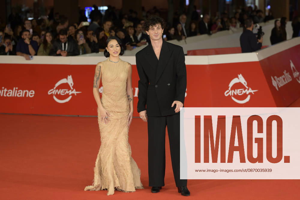 Maria Esposito (l) and Daniele Rienzo (r) attend the red carpet of film Melania Rea at the 2026 Rome Film Fest, held at the Auditorium Parco della Musica. Rome Italy - ZUMAs197 20261019_aaa_s197_426