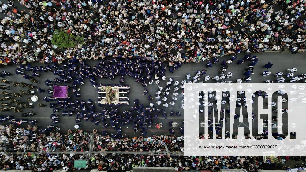 Thousands of devotees join Lord of Miracles procession in Lima LIMA, PERU - OCTOBER 19: An aerial view of the area as thousands of devotees accompany the third procession of the Lord of Miracles through the streets of downtown Lima, Peru, on October 19, 2026. Held every October, the processions draw thousands of faithful and are considered among the largest religious gatherings in Latin America. The procession includes a tribute in front of the Palace of Justice and passes through the streets of Lima’s Historic Center. Klebher Vasquez Anadolu Lima Peru. Editorial use only. Please get in touch for any other usage.