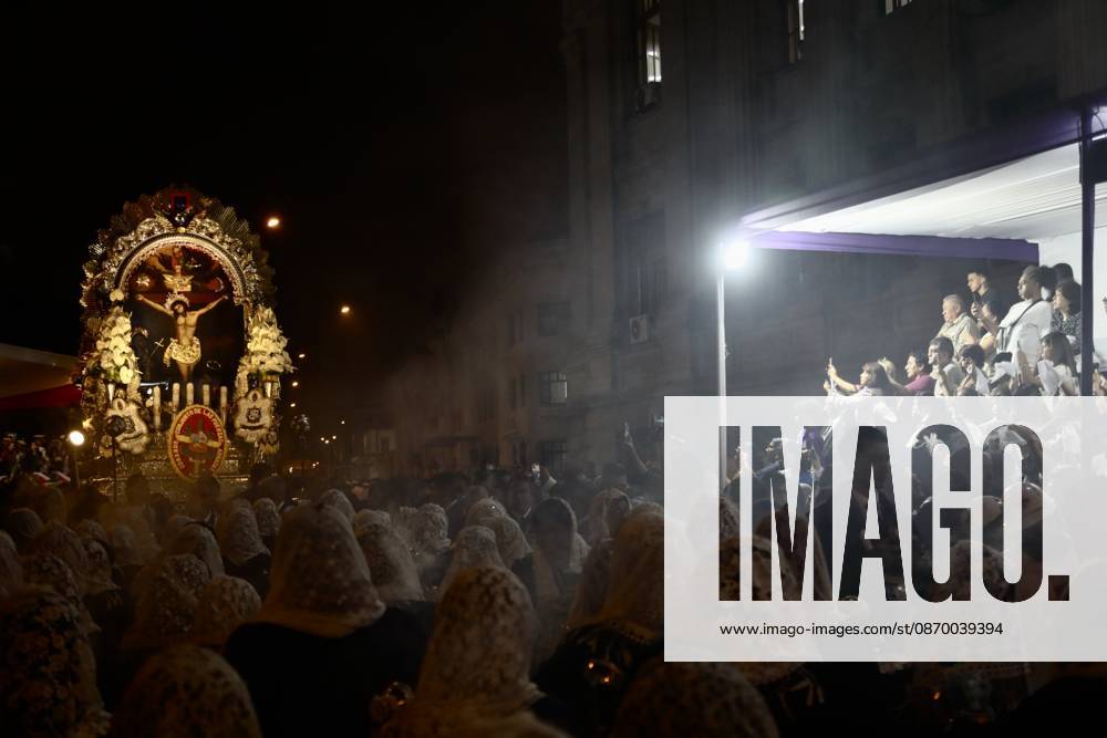 Thousands of devotees join Lord of Miracles procession in Lima LIMA, PERU - OCTOBER 19: Thousands of devotees accompany the third procession of the Lord of Miracles through the streets of downtown Lima, Peru, on October 19, 2026. Held every October, the processions draw thousands of faithful and are considered among the largest religious gatherings in Latin America. The procession includes a tribute in front of the Palace of Justice and passes through the streets of Lima’s Historic Center. Klebher Vasquez Anadolu Lima Peru. Editorial use only. Please get in touch for any other usage.