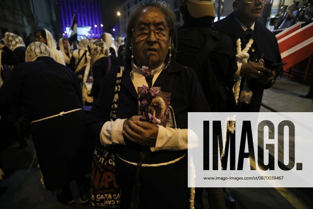 Thousands of devotees join Lord of Miracles procession in Lima LIMA, PERU - OCTOBER 19: Thousands of devotees accompany the third procession of the Lord of Miracles through the streets of downtown Lima, Peru, on October 19, 2026. Held every October, the processions draw thousands of faithful and are considered among the largest religious gatherings in Latin America. The procession includes a tribute in front of the Palace of Justice and passes through the streets of Lima’s Historic Center. Klebher Vasquez Anadolu Lima Peru. Editorial use only. Please get in touch for any other usage.