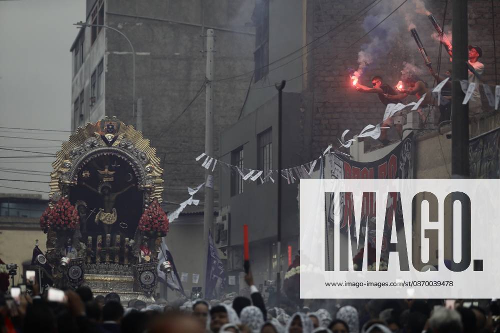 Thousands of devotees join Lord of Miracles procession in Lima LIMA, PERU - OCTOBER 19: Thousands of devotees accompany the third procession of the Lord of Miracles through the streets of downtown Lima, Peru, on October 19, 2026. Held every October, the processions draw thousands of faithful and are considered among the largest religious gatherings in Latin America. The procession includes a tribute in front of the Palace of Justice and passes through the streets of Lima’s Historic Center. Klebher Vasquez Anadolu Lima Peru. Editorial use only. Please get in touch for any other usage.