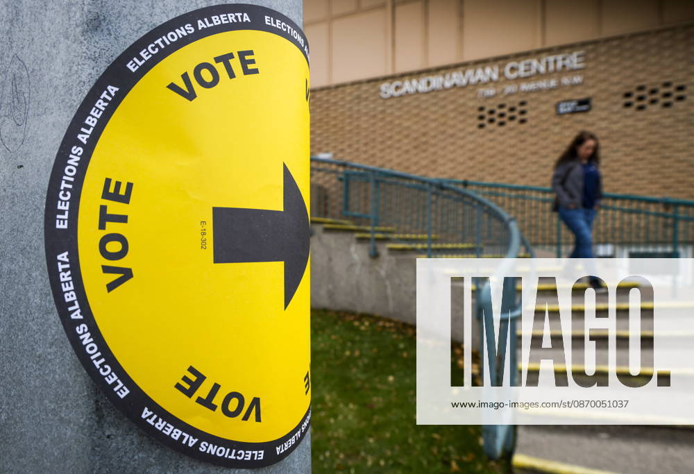 A voter leaves a polling station after casting their vote in the Alberta referendum in Calgary, Monday, Oct. 19, 2026. Calgary CANADA - ZUMAc35_ 20261019_zaf_c35_149