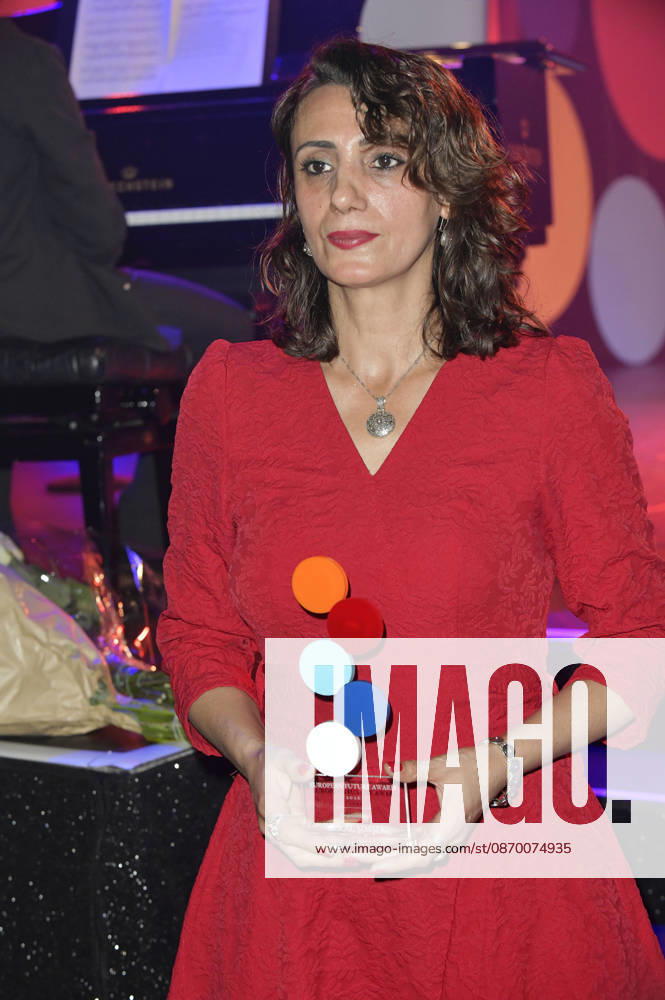 Meral Simsek at the 2026 European Future Award ceremony at the Tipi am Kanzleramt in Berlin, October 19, 2026 Foto:xM.xBehrensx xFuturexImagex future_6061