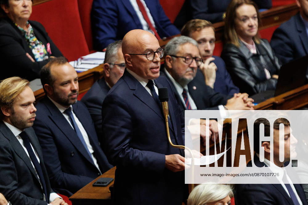 Eric cioti during a question and answer session with the government at the National Assembly in Paris, on October 13, 2026. - ZUMAs287 20261020_zip_s287_013