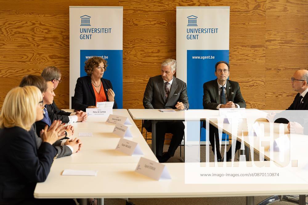 King Philippe - Filip of Belgium pictured during a visit to IGent, a research building at the UGent University where scientists and companies collaborate to develop innovative technologies, on Tuesday 20 October 2026, in Gent. JAMESxARTHURxGEKIERE 190398652