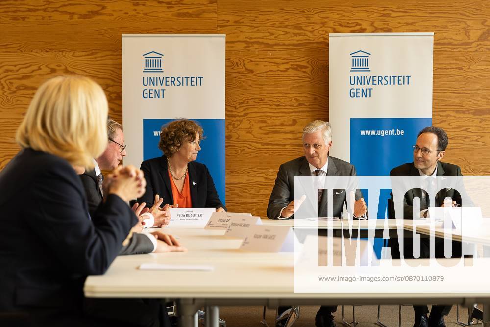 King Philippe - Filip of Belgium pictured during a visit to IGent, a research building at the UGent University where scientists and companies collaborate to develop innovative technologies, on Tuesday 20 October 2026, in Gent. JAMESxARTHURxGEKIERE 190398654