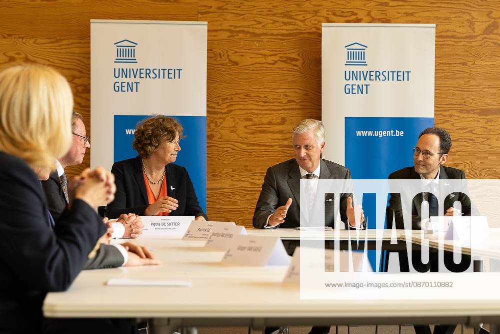 King Philippe - Filip of Belgium pictured during a visit to IGent, a research building at the UGent University where scientists and companies collaborate to develop innovative technologies, on Tuesday 20 October 2026, in Gent. JAMESxARTHURxGEKIERE 190398655