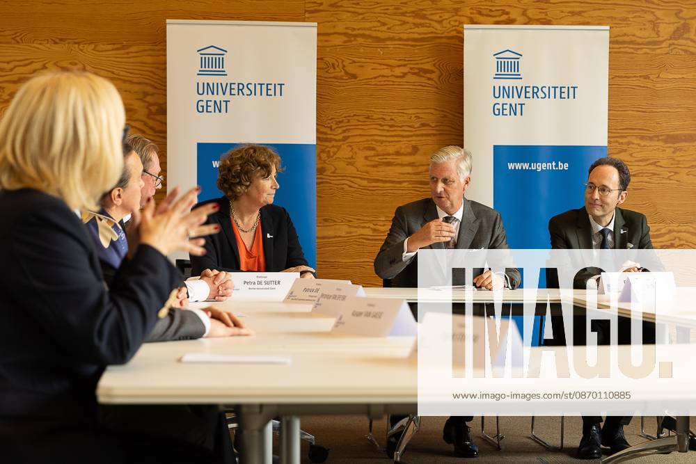King Philippe - Filip of Belgium pictured during a visit to IGent, a research building at the UGent University where scientists and companies collaborate to develop innovative technologies, on Tuesday 20 October 2026, in Gent. JAMESxARTHURxGEKIERE 190398657