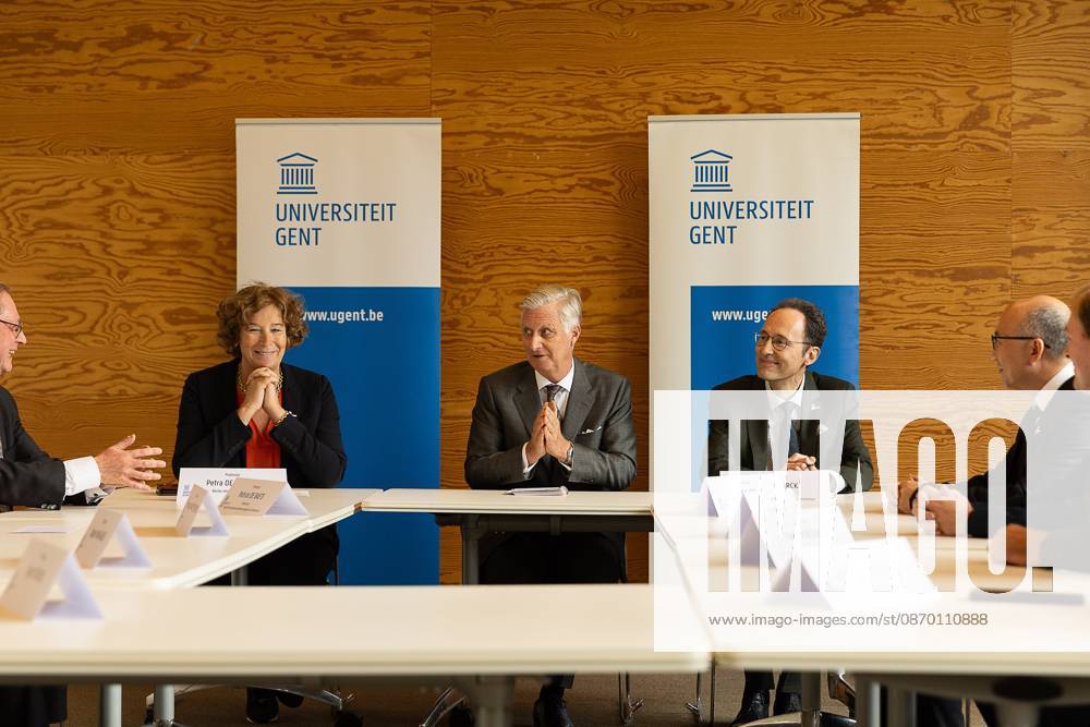 King Philippe - Filip of Belgium pictured during a visit to IGent, a research building at the UGent University where scientists and companies collaborate to develop innovative technologies, on Tuesday 20 October 2026, in Gent. JAMESxARTHURxGEKIERE 190398665