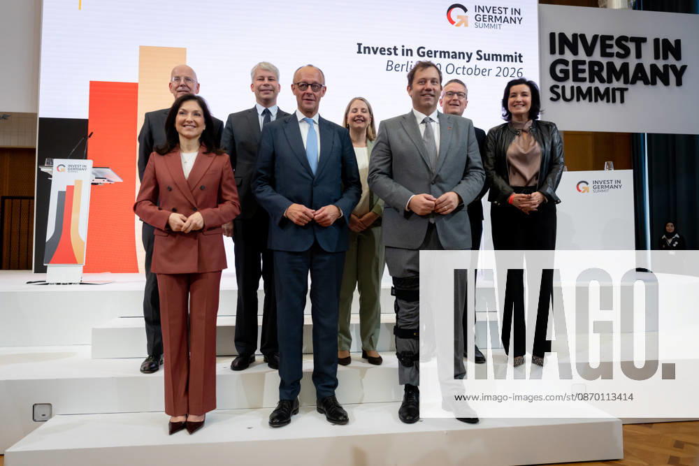 Invest in Germany Summit, Berlin, ESMT Invest in Germany Summit, Berlin, ESMT, Friedrich Merz, Federal Chancellor Katherina Reiche, Federal Minister of Economic Affairs Lars Klingbeil, Federal Minister of Finance Steffen Bilger, Federal Minister of Transportation Dorothee Bär, Federal Minister of Research Verena