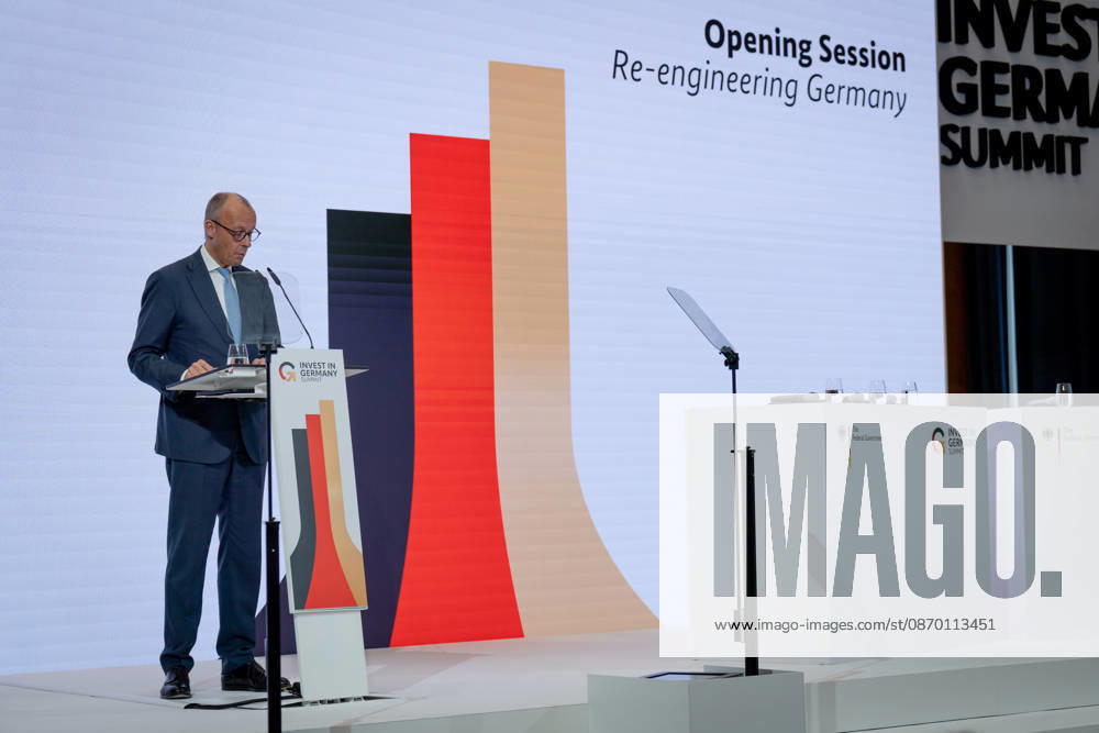 Invest in Germany Summit, Berlin, ESMT Invest in Germany Summit, Berlin, ESMT, Friedrich Merz, Federal Chancellor Berlin Berlin GER