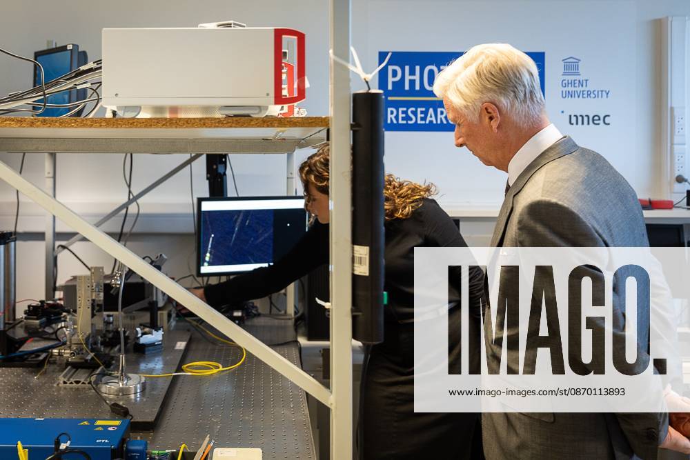 King Philippe - Filip of Belgium pictured during a visit to IGent, a research building at the UGent University where scientists and companies collaborate to develop innovative technologies, on Tuesday 20 October 2026, in Gent. JAMESxARTHURxGEKIERE 190398474