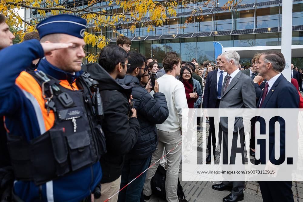 King Philippe - Filip of Belgium pictured during a visit to IGent, a research building at the UGent University where scientists and companies collaborate to develop innovative technologies, on Tuesday 20 October 2026, in Gent. JAMESxARTHURxGEKIERE 190398417