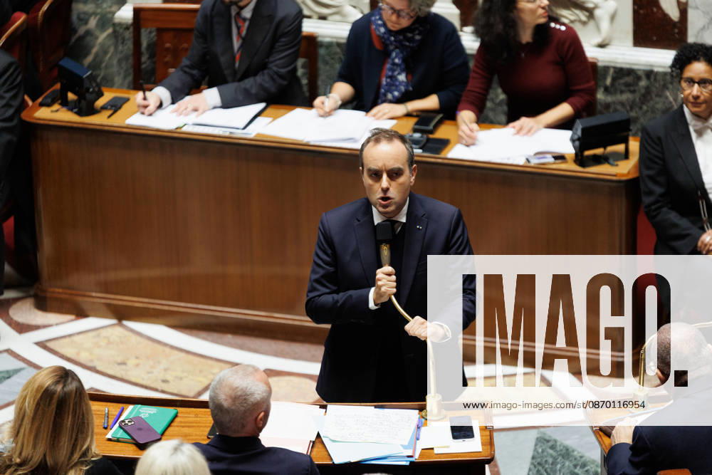 PRIME MINISTER SÃ bastien LECORNU during a question and answer session with the government at the National Assembly in Paris, on October 20, 2026. - ZUMAs287 20261020_zip_s287_029