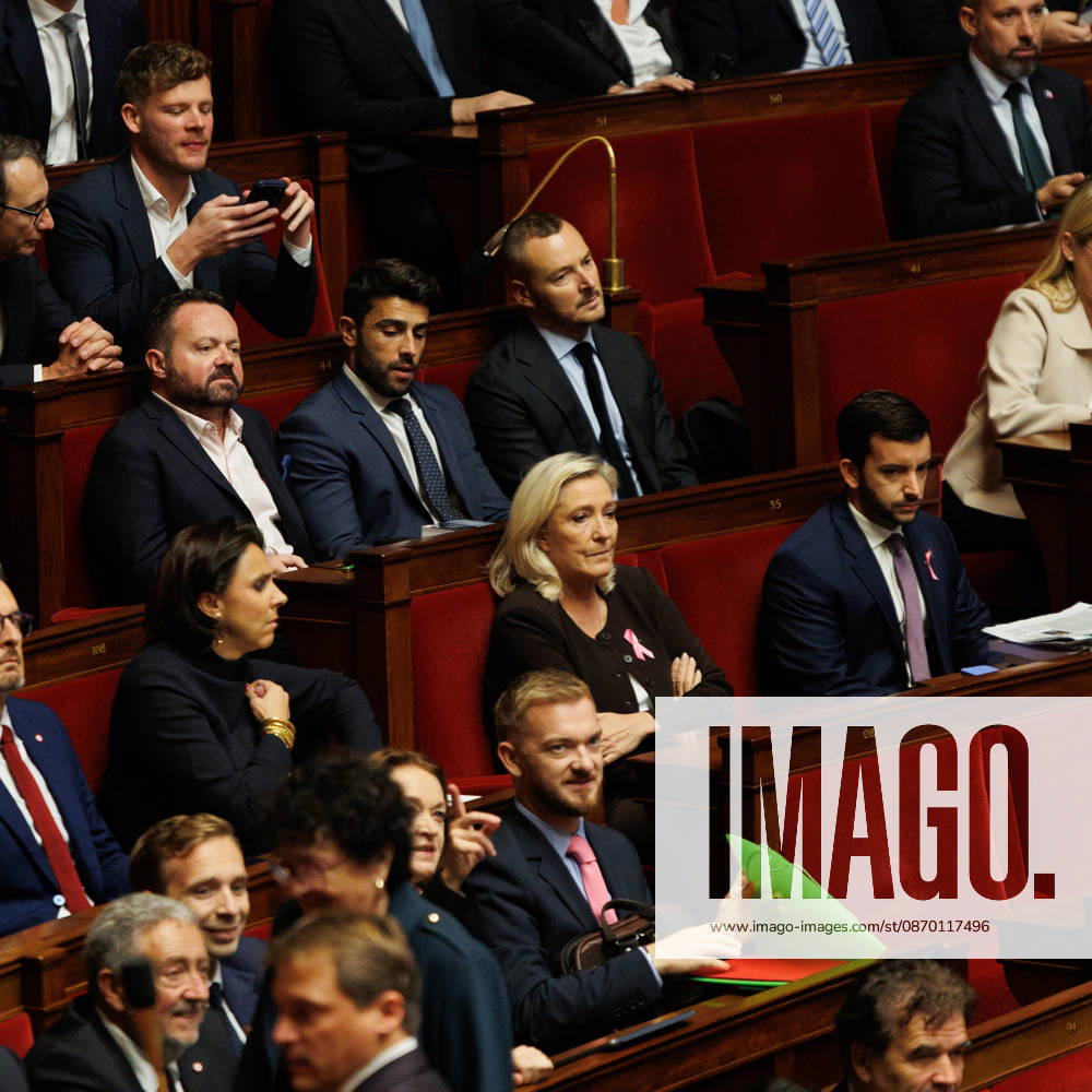 Marine Le Pen (RN) during a question and answer session with the government at the National Assembly in Paris, on October 20, 2026. - ZUMAs287 20261020_zip_s287_037