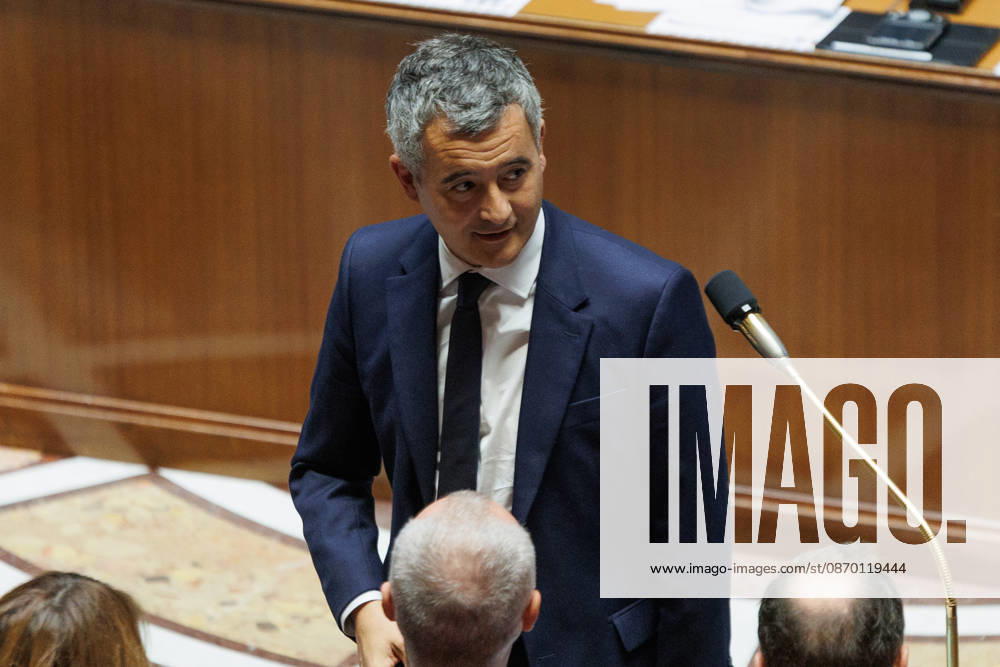 Go rald Darmanin, Minister of Justice of France during a question and answer session with the government at the National Assembly in Paris, on October 20, 2026. - ZUMAs287 20261020_zip_s287_044