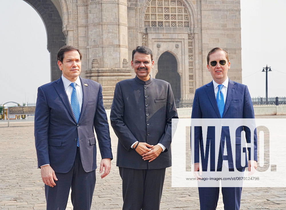 CM Devendra Fadnavis hosts Marco Rubio and Sergio Gor at the Gateway of India Mumbai, Oct 20 (ANI): Maharashtra Chief Minister Devendra Fadnavis poses for a picture with U.S. Secretary of State Marco Rubio and U.S. Ambassador to India Sergio Gor at the Gateway of India, in Mumbai on Tuesday. (@Dev_Fadnavis X ANI Photo) Mumbai Maharashtra India