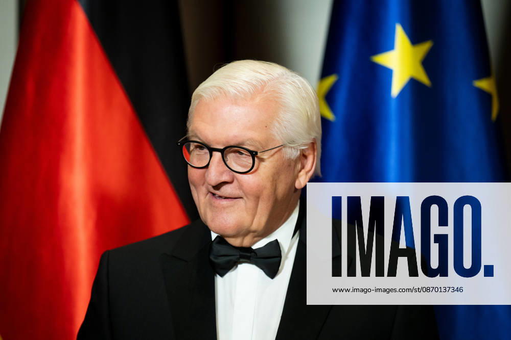 State banquet, President of Mongolia, Ukhnaa Khurelsukh, official residence at Spreebogen, Berlin, State banquet, Federal President Frank-Walter Steinmeier, President of Mongolia, Ukhnaa Khurelsukh, Berlin, Berlin, GER