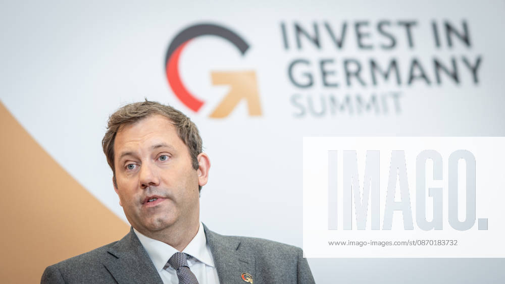 Lars Klingbeil, Federal Minister of Finance, during his closing remarks at the Invest in Germany Summit 2026 at the ESMT European School of Management and Technology in Berlin, Berlin, Germany; ESMT Berlin