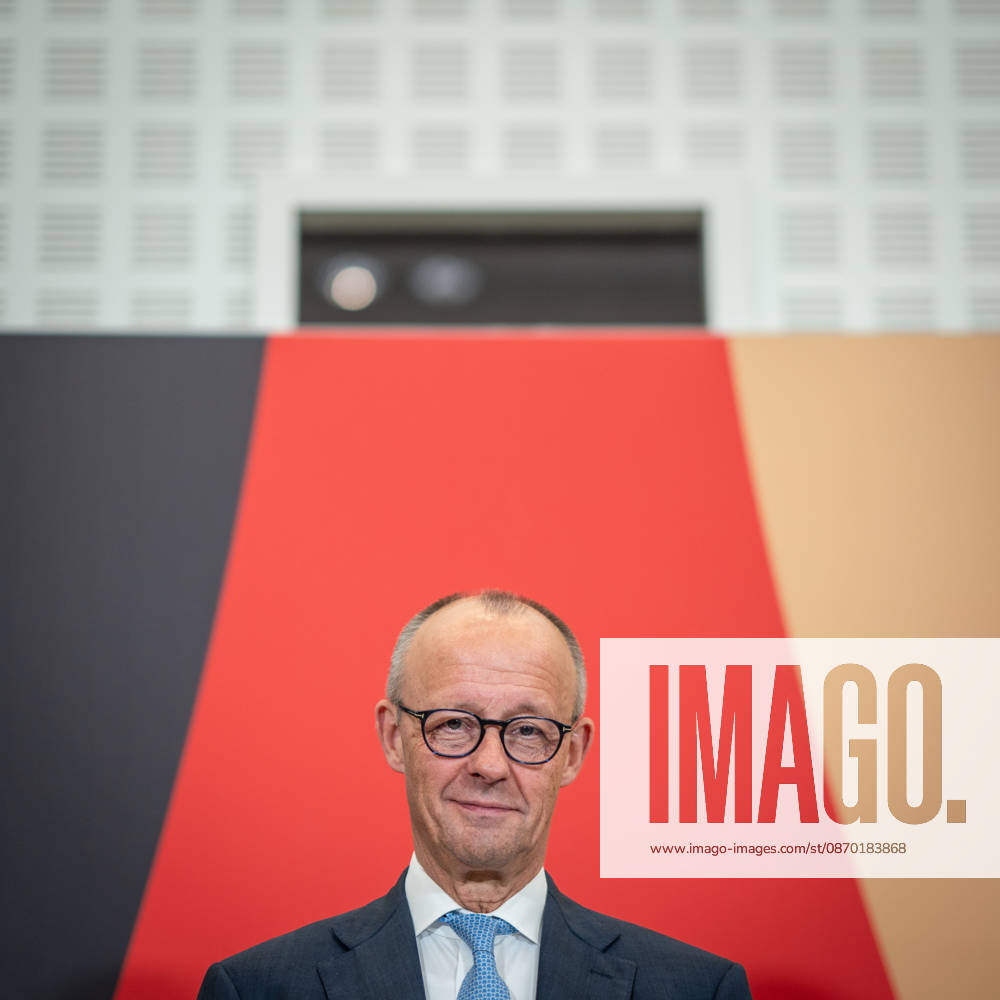 Chancellor Friedrich Merz delivering his closing remarks at the Invest in Germany Summit 2026 at the ESMT European School of Management and Technology in Berlin, Berlin, Germany; ESMT Berlin