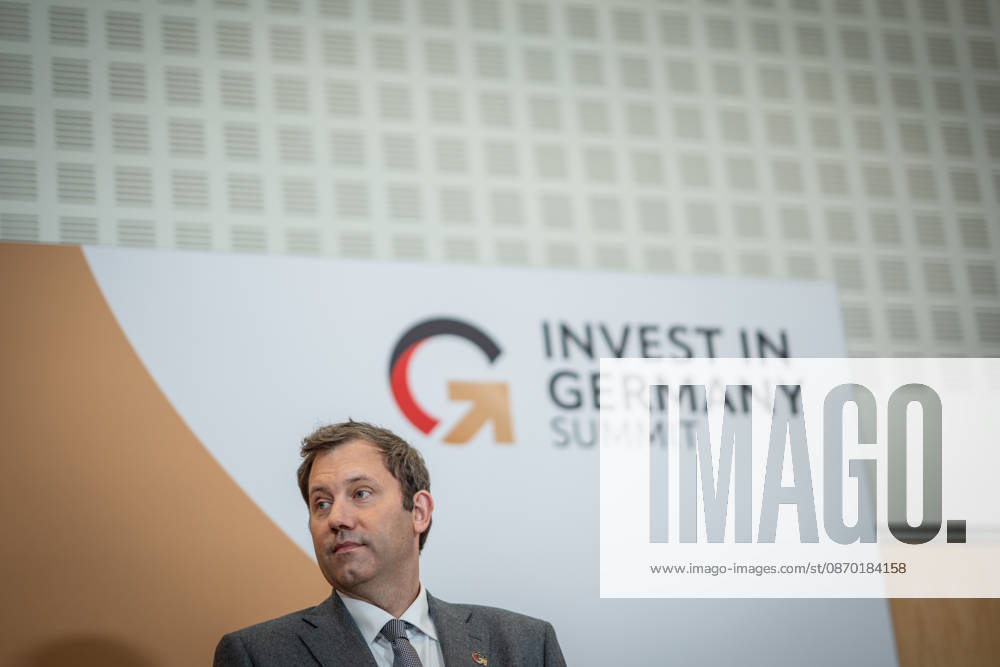 Lars Klingbeil, Federal Minister of Finance, during his closing remarks at the Invest in Germany Summit 2026 at the ESMT European School of Management and Technology in Berlin, Berlin, Germany; ESMT Berlin