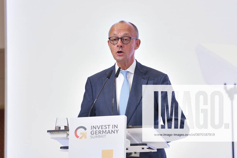 Berlin, Germany, October 20, 2026: ESMT Invest in Germany Summit—Chancellor Friedrich Merz (CDU) delivers the opening address