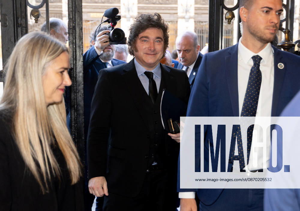 Milei Attends a Breakfast Briefing The President of the Argentine Republic, Javier Milei, attends a breakfast briefing organized by Fórum Europa at the Real Casino Gran Círculo in Madrid on October 21, 2026, in Madrid, Spain. OCTOBER 21, 2026, Spain