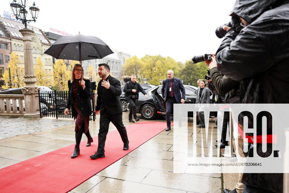 Ukraine Talks in Oslo, Ukrainian President Volodymyr Zelenskyy visits the Storting in Oslo, October 21, 2026. Ukrainian President Volodymyr Zelenskyy visits the Storting, where he meets with Storting President Masud Gharahkhani and the parliamentary leaders. Photo: Jonas Been Henriksen, NTB, Oslo, Norway. OK8Sa9BNWCw Ref BNC POLOK8Sa9BNWCw jpg