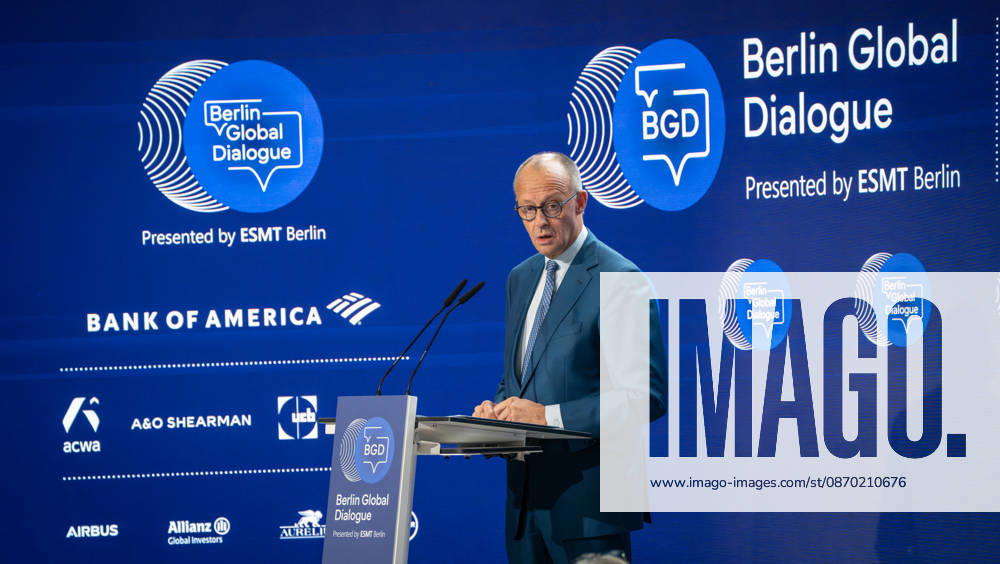 Chancellor Friedrich Merz will deliver a speech and then participate in a discussion at the BGD 2026 Berlin Global Dialogue 2026 (BGD 2026), themed Advancing Alliances for a New Era, in Berlin, Germany. ESMT