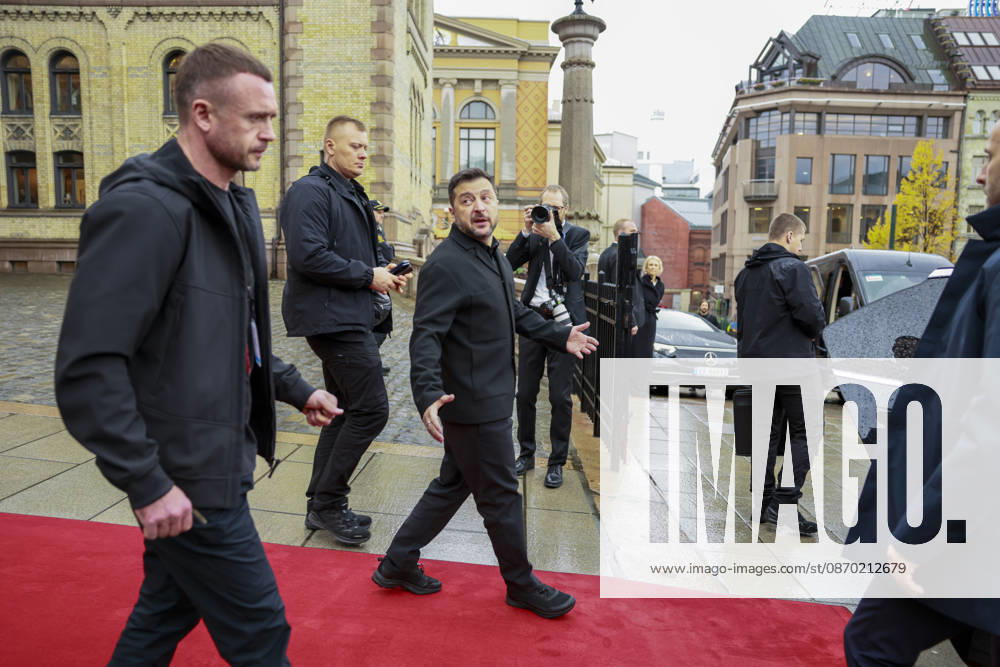 Ukraine Talks in Oslo, Ukrainian President Volodymyr Zelenskyy visits the Storting in Oslo, October 21, 2026. Ukrainian President Volodymyr Zelenskyy visits the Storting, where he meets with Storting President Masud Gharahkhani and the parliamentary leaders. Photo: Jonas Been Henriksen, NTB, Oslo, Norway xRuU9NKFNbk Ref BNC POLxRuU9NKFNbk jpg