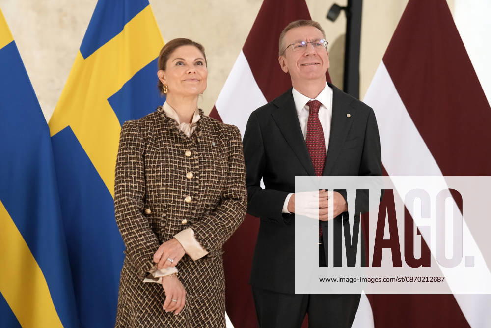 Latvia Sweden Crown Princess Victoria Sweden s Crown Princess Victoria reacts during her meeting with Latvian President Edgars Rinkevics at Riga Castle in Riga, Latvia, October 21, 2026, during her working visit to Latvia. Riga Latvia