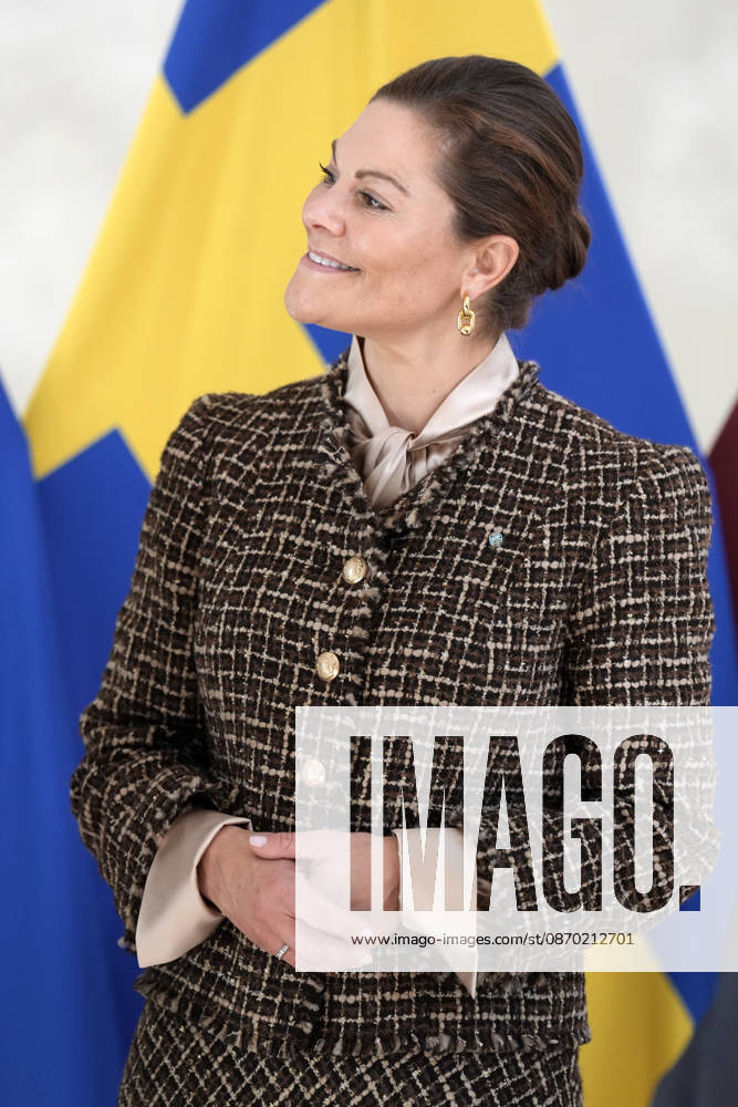 Latvia Sweden Crown Princess Victoria Sweden s Crown Princess Victoria reacts during her meeting with Latvian President Edgars Rinkevics at Riga Castle in Riga, Latvia, October 21, 2026, during her working visit to Latvia. Riga Latvia