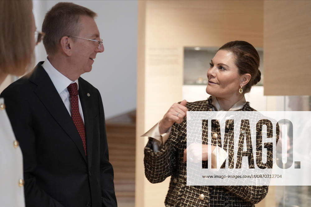 Latvia Sweden Crown Princess Victoria Sweden s Crown Princess Victoria reacts during her meeting with Latvian President Edgars Rinkevics at Riga Castle in Riga, Latvia, October 21, 2026, during her working visit to Latvia. Riga Latvia