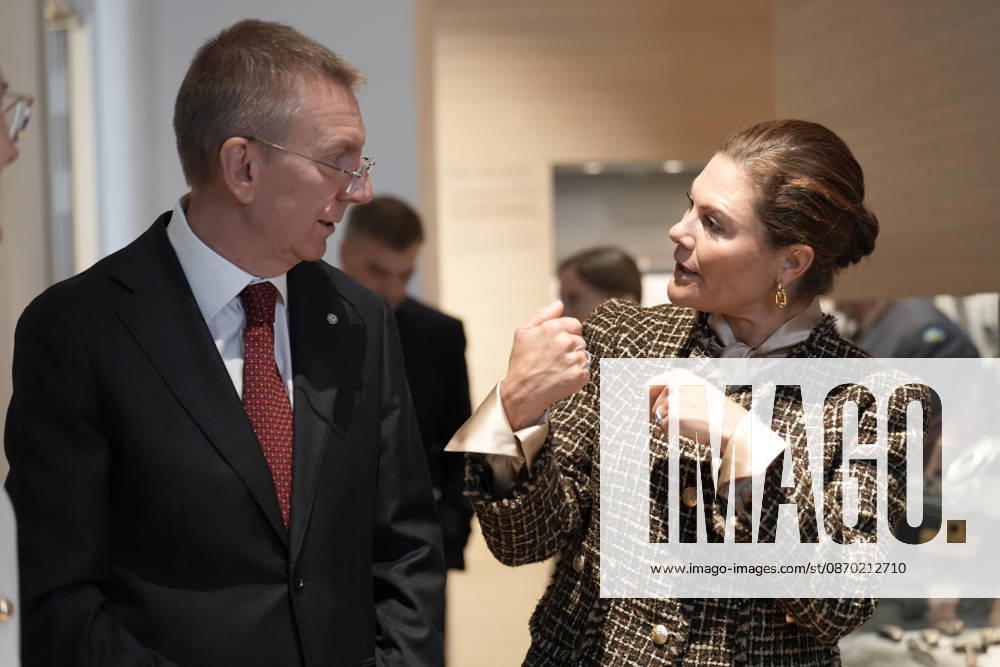 Latvia Sweden Crown Princess Victoria Sweden s Crown Princess Victoria reacts during her meeting with Latvian President Edgars Rinkevics at Riga Castle in Riga, Latvia, October 21, 2026, during her working visit to Latvia. Riga Latvia