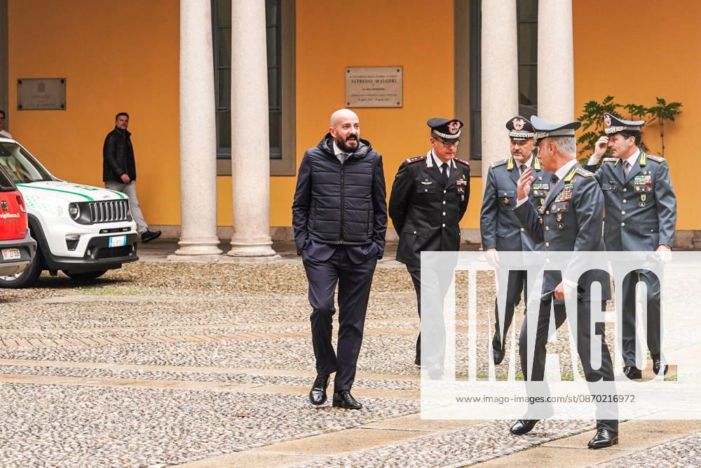 IPA89982138 - MILAN, October 21, 2026 Gianluca Mirabelli, commander-in-chief of the Milan Local Police, attended the meeting of the Provincial Committee for Public Order and Safety at the Prefecture following the events of the weekend of October 17 and 18.