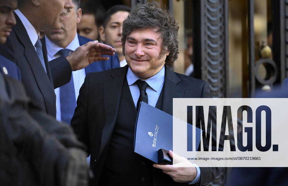 Argentine President Javier Milei attends Forum Europa event in Spain MADRID, SPAIN - OCTOBER 21: Argentine President Javier Milei is seen after attending a session of the Forum Europa event in Madrid, Spain, on October 21, 2026. Burak Akbulut Anadolu Madrid Spain. Editorial use only. Please get in touch for any other usage.