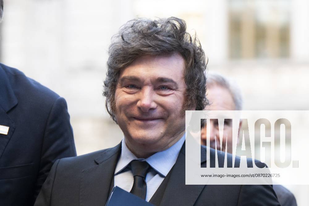 Javier Milei, President of the Argentine Republic attends an informative breakfast organized by Nueva Economia Forum in Real Casino in Madrid Madrid Spain - ZUMAs197 20261021_aaa_s197_018
