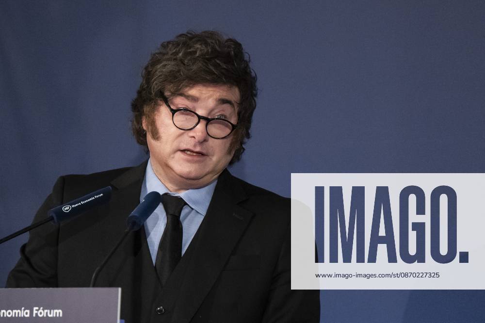 Javier Milei, President of the Argentine Republic attends an informative breakfast organized by Nueva Economia Forum in Real Casino in Madrid Madrid Spain - ZUMAs197 20261021_aaa_s197_041