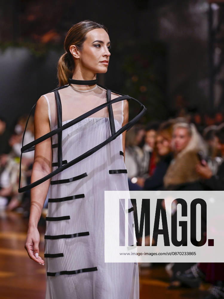 A model walks the runway during the ASN s - SENORITO ORTEGA fashion show, as part of Atelier Couture, held at the Fabrica de Tapices, on october 20, 2026, in Madrid, Spain. Madrid Spain - ZUMAc312 20261021_zsp_c312_010