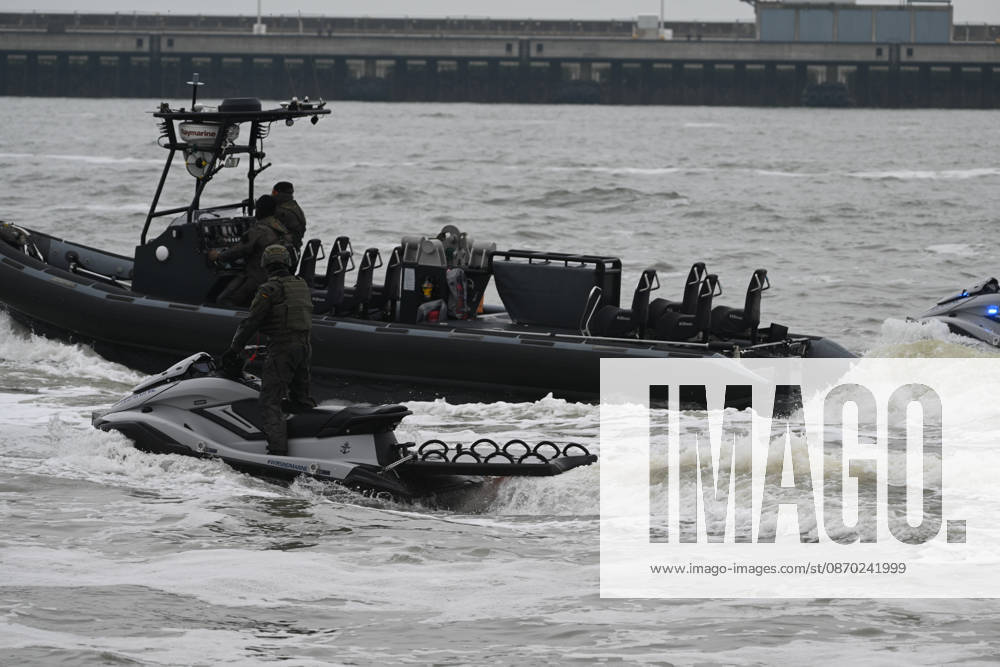 German Armed Forces Unveil New Biber Watercraft The German Navy presents its new Biber watercraft during a dynamic demonstration Soldiers demonstrate the fast and agile, militarily modified jet skis of the Maritime Interdiction Secur